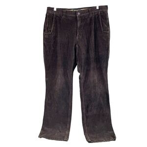 Mountain Khakis Corduroy Pants Mens‎ 38x35 Dark Brown Heavy Cotton Blend Stretch